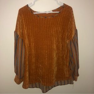 Hummingbird Mix Media Chenille/Polyester Top